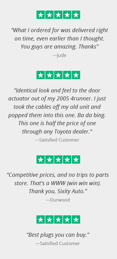 5 star rated by our customers on trustpilot